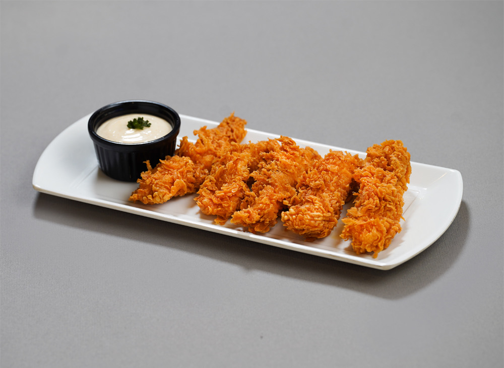 Crispy Strips, Crispy chicken strips served with mayo dip, Sufraq Karachi